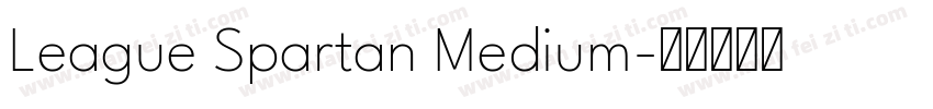 League Spartan Medium字体转换